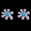 Earrings | Collina Strada AMETHYST PAVE SQUASHED BLOSSOM EARRING