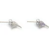 Earrings | Collina Strada AMETHYST SOFT YELLOW RHINESTONE HORN STUDS