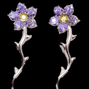 Earrings | Collina Strada AMETHYST VINE EARRING