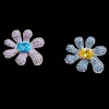 Earrings | Collina Strada AQUAMARINE & AMETHYST SQUASHED BLOSSOM EARRING