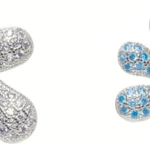 Earrings | Collina Strada AQUAMARINE & AMETHYST SQUASHED BLOSSOM EARRING