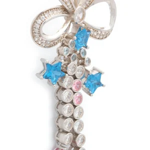 Earrings | Collina Strada AQUAMARINE BOW JANGLE EARRINGS
