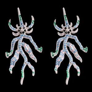 Earrings | Collina Strada AQUAMARINE SPIKE MONSTER EARRING