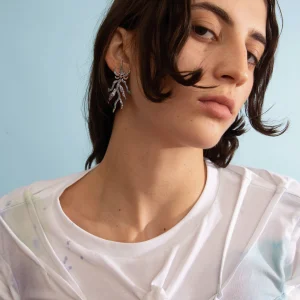 Earrings | Collina Strada AQUAMARINE SPIKE MONSTER MIX EARRING