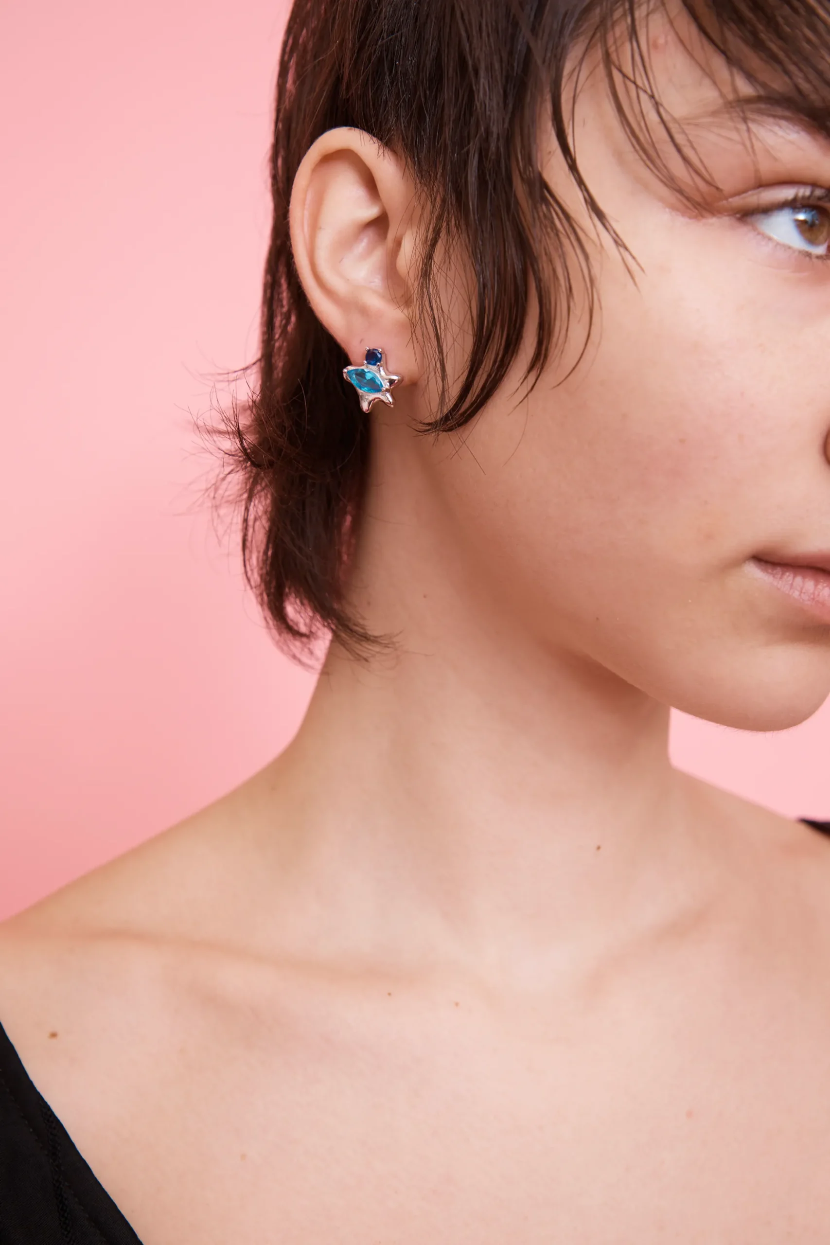 aquamarine_stella_studs_2.webp Earrings | Collina Strada AQUAMARINE STELLA STUDS