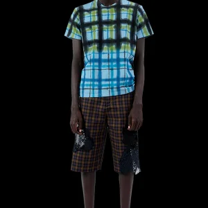 Tops | Collina Strada AURORA PLAID PIERCED TEE