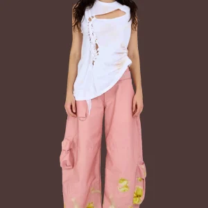 Pants | Collina Strada BASICALLY MELON LAWN CARGO PANT