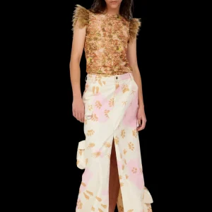 Skirts | Collina Strada BEIGE PAWS STOMP SKIRT