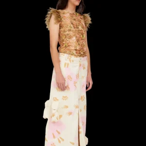 Skirts | Collina Strada BEIGE PAWS STOMP SKIRT