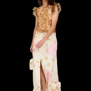 Skirts | Collina Strada BEIGE PAWS STOMP SKIRT