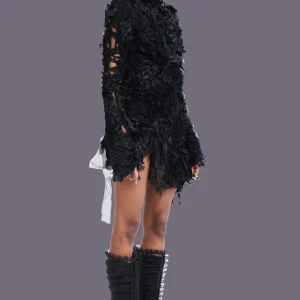 Dresses | Collina Strada BLACK CHIRP MINI DRESS