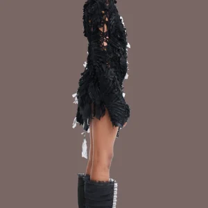 Dresses | Collina Strada BLACK CHIRP MINI DRESS