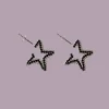 Earrings | Collina Strada BLACK DIAMOND RHINESTONE STAR EARRINGS