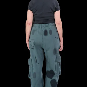 Pants | Collina Strada BLACK HEART BURST CARGO SWEATPANT