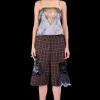 Pants | Collina Strada BLACK PLAID DANTE SHORT