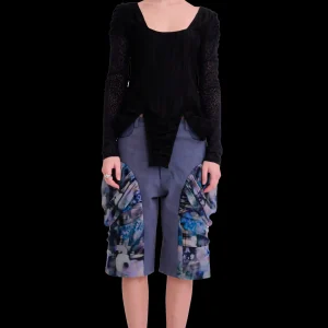 Tops | Collina Strada BLACK SATIN STRIPE MAGNOLIA TOP