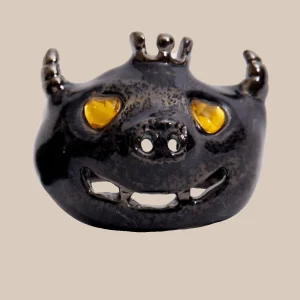 Rings | Collina Strada BLACK SPECK MUNSTER RING