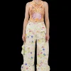 Pants | Collina Strada BLOOM DOODLE GARDEN CARGO PANT