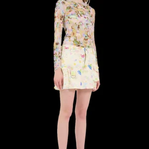 Skirts | Collina Strada BLOOM DOODLE MINI CARGO SKIRT