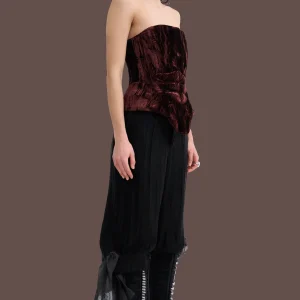 Tops | Collina Strada BROWN STRONG CORSET