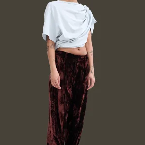 Pants | Collina Strada BROWN VELVET DANTE TROUSER