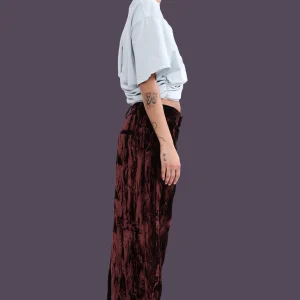 Pants | Collina Strada BROWN VELVET DANTE TROUSER