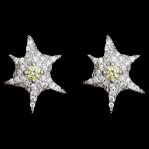Earrings | Collina Strada CANARY STARBURST STUDS