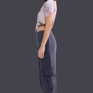 Pants | Collina Strada CHARCOAL CARGO SWEATPANT