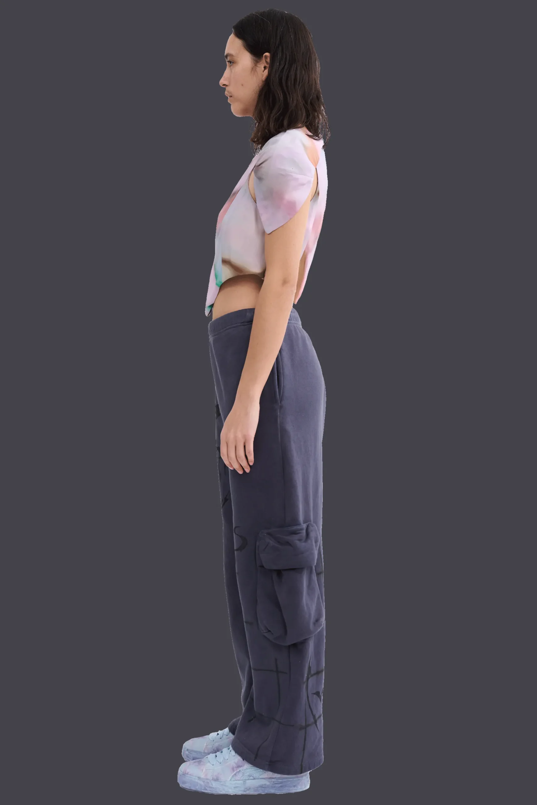 charcoal_cargo_sweatpant_3.webp Pants | Collina Strada CHARCOAL CARGO SWEATPANT