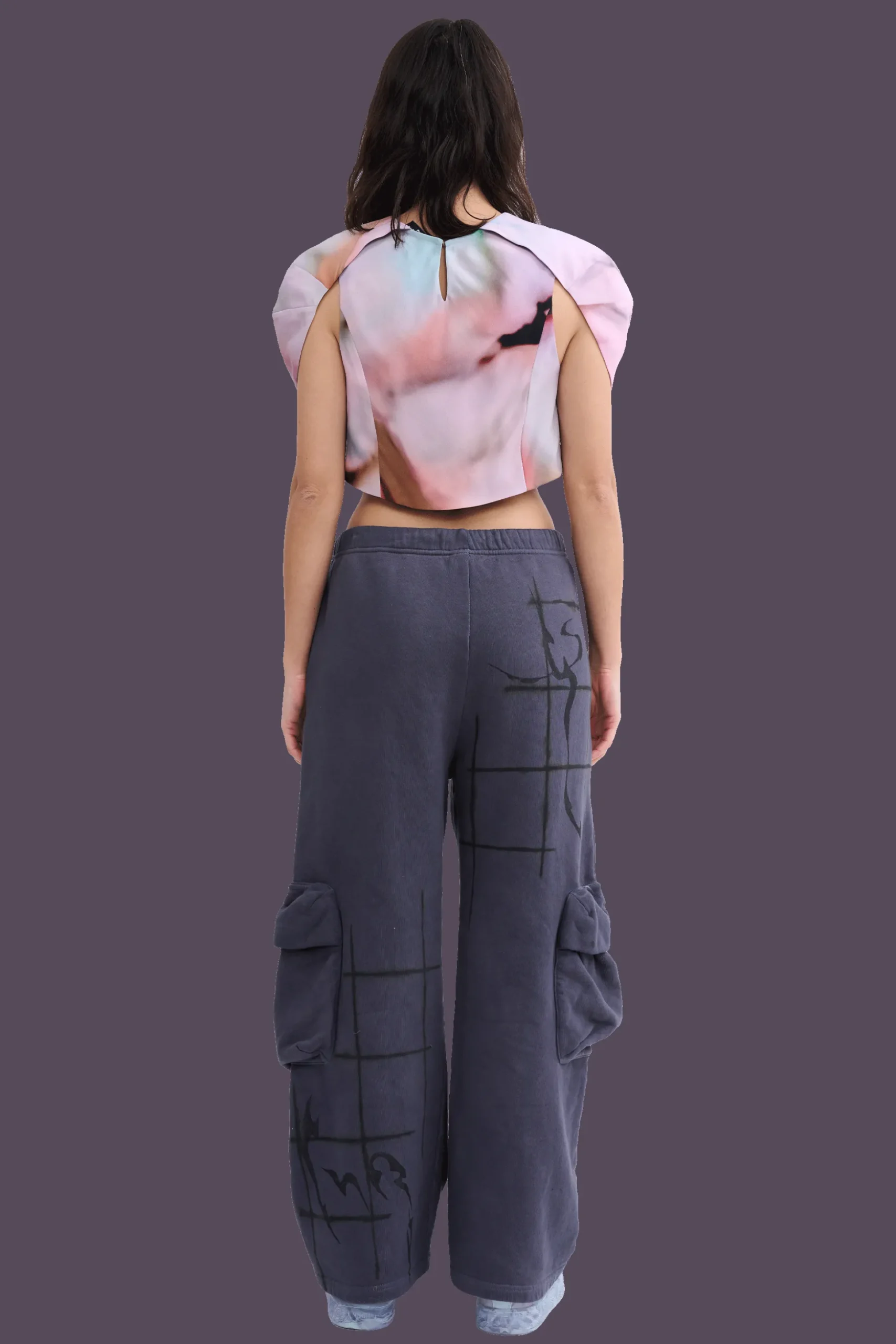 charcoal_cargo_sweatpant_4.webp Pants | Collina Strada CHARCOAL CARGO SWEATPANT