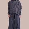 Sweaters & Sweats | Collina Strada CHARCOAL CS GYM MUSCLE WAVE HOODIE