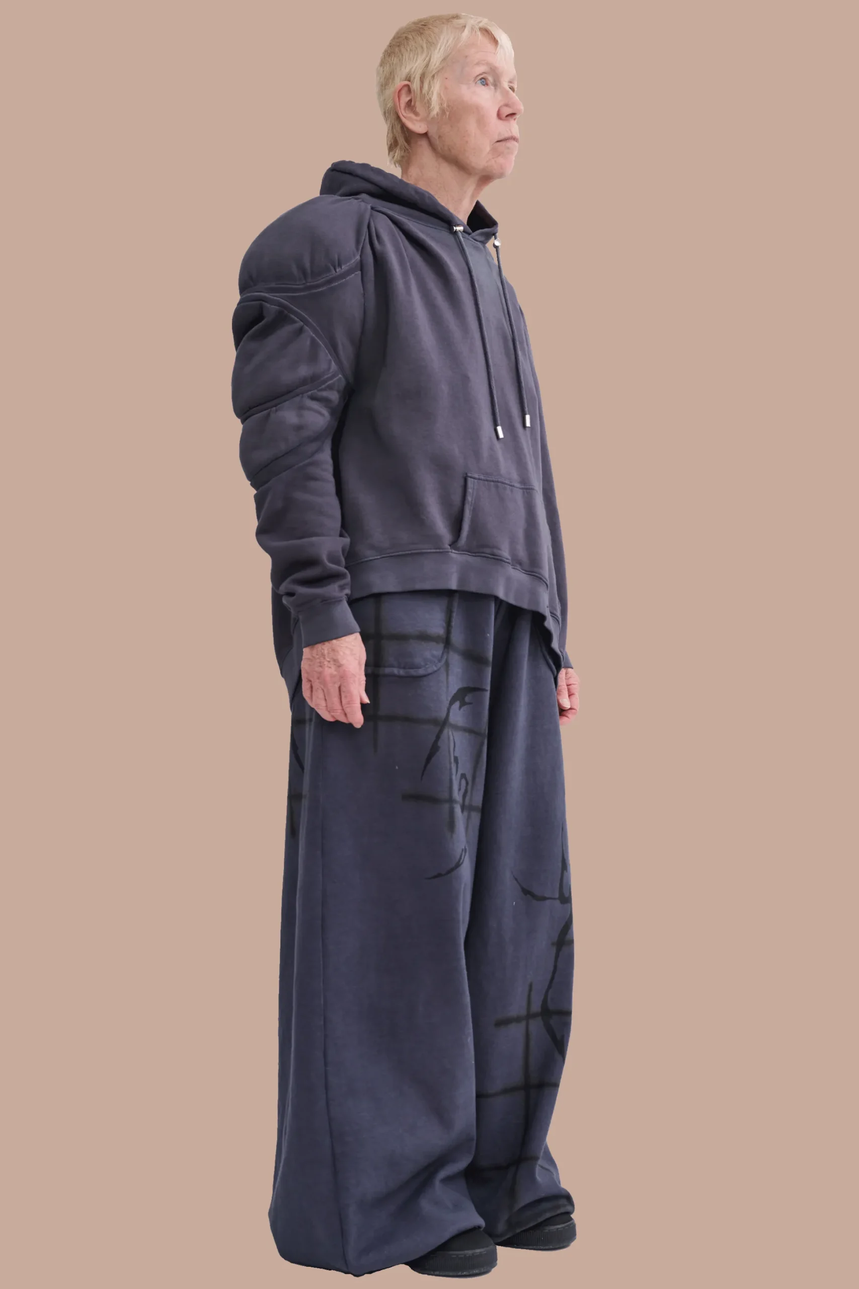 charcoal_cs_gym_muscle_wave_hoodie_2.webp Sweaters & Sweats | Collina Strada CHARCOAL CS GYM MUSCLE WAVE HOODIE