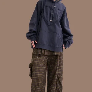 Sweaters & Sweats | Collina Strada CHARCOAL HEART HOODIE