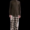 Tops | Collina Strada CHARCOAL PLAID BAT BUTTON UP