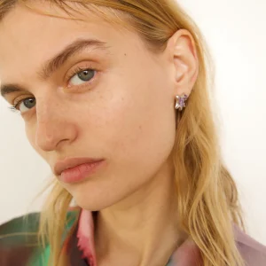 Earrings | Collina Strada CLEAR STELLA STUDS