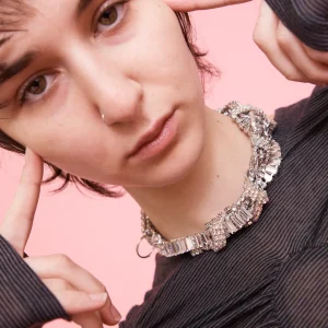 Necklaces | Collina Strada CRYSTAL CLEAR RHINESTONE JUNK NECKLACE