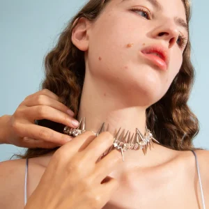 Necklaces | Collina Strada CRYSTAL CLEAR RHINESTONE STUDDED CHOKER