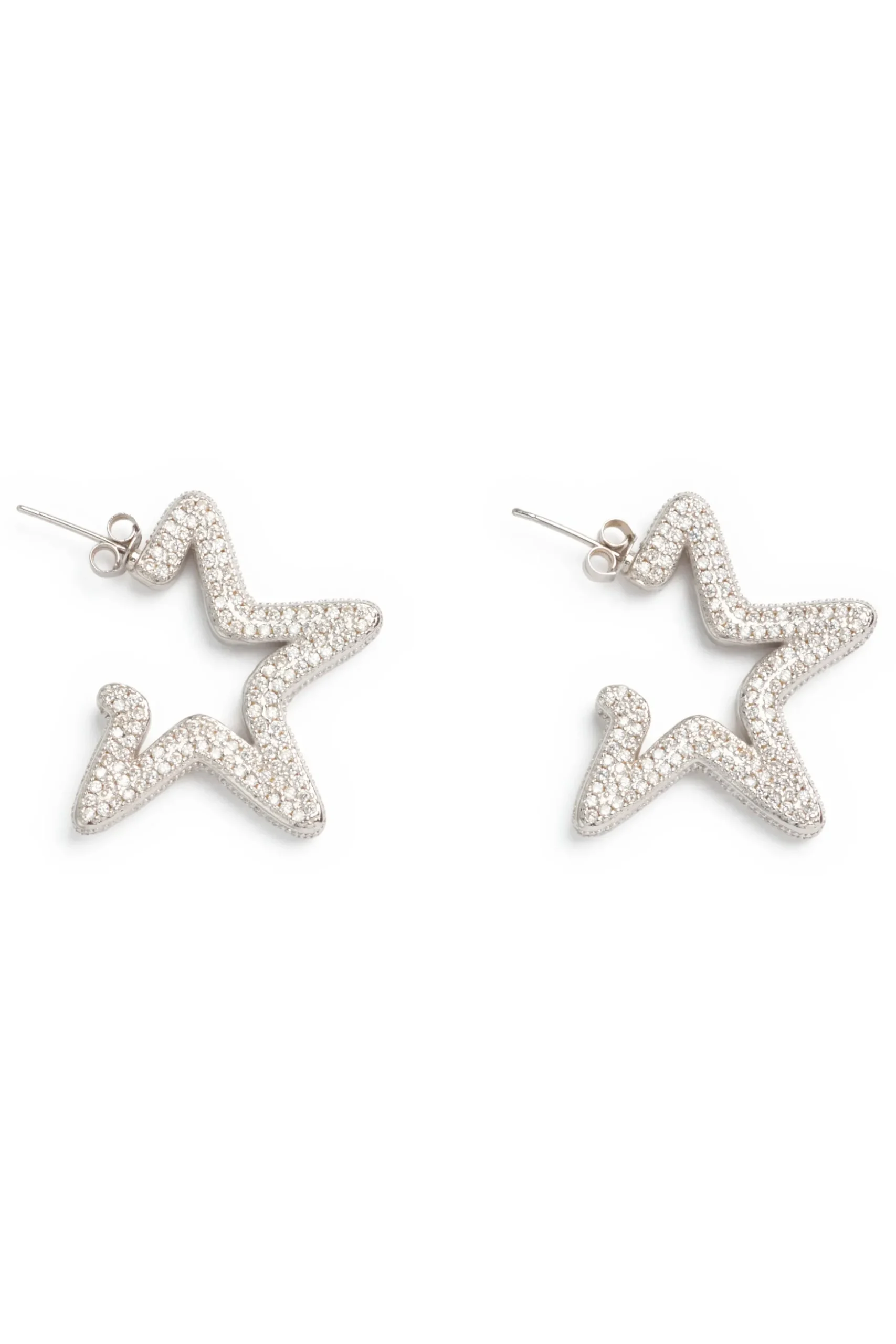 crystal_clear_super_star_hoops_0.webp Earrings | Collina Strada CRYSTAL CLEAR SUPER STAR HOOPS