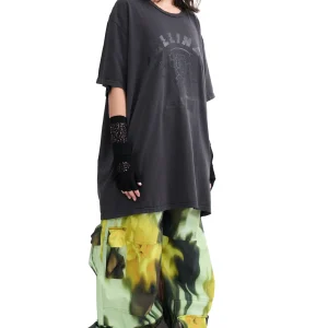 Tops | Collina Strada CS GYM WORN BLACK GRAPHIC TEE