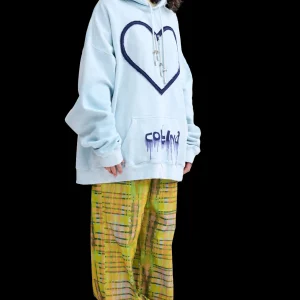 Sweaters & Sweats | Collina Strada DUSTY BLUE HEART HOODIE