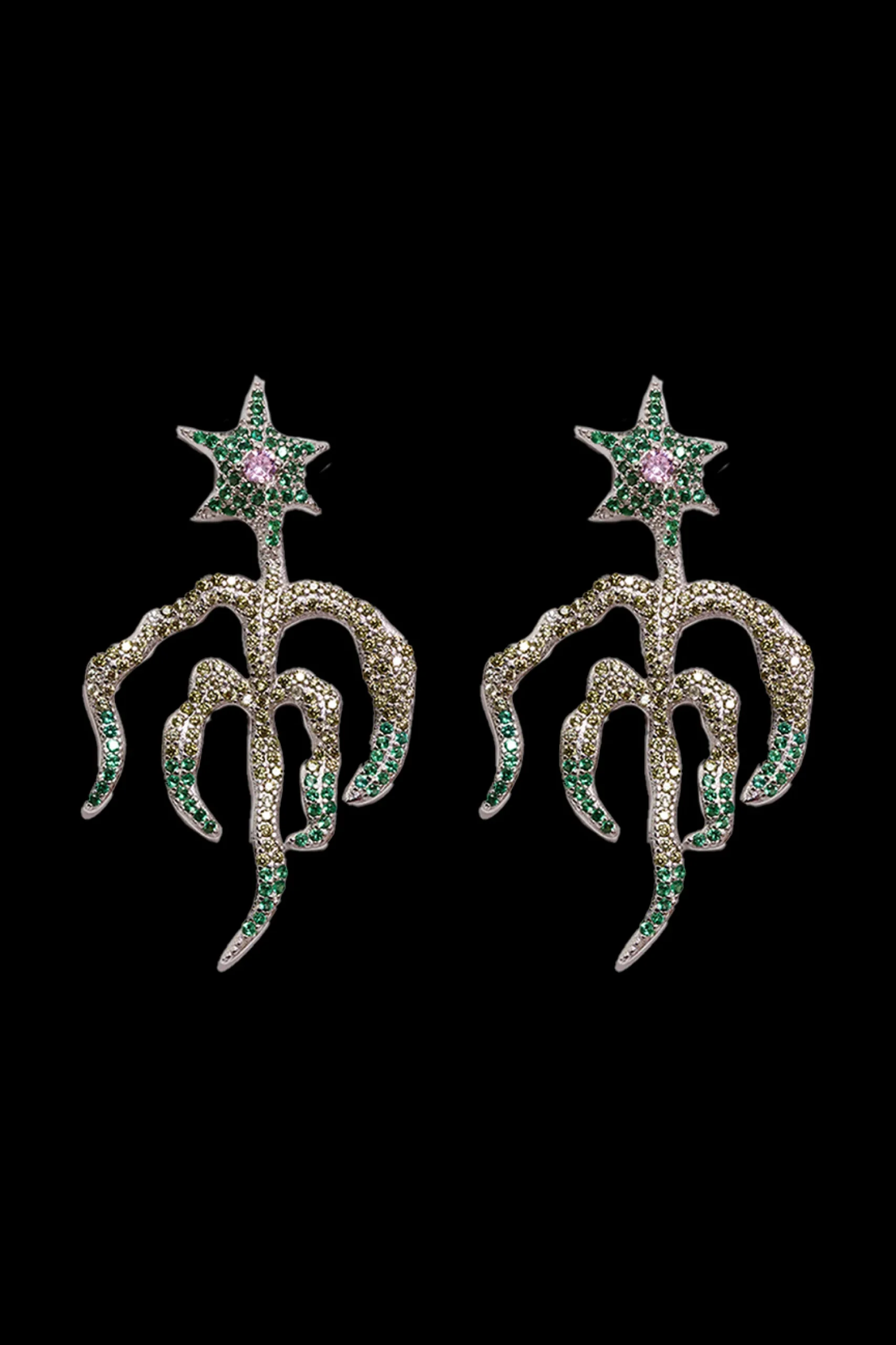 emeraldstarburst_earring_0.webp Earrings | Collina Strada EMERALD STARBURST EARRING