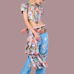 Tops | Collina Strada GARDEN BLUR AVA CORSET