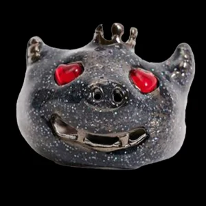 Rings | Collina Strada GLITTER GREY MUNSTER RING