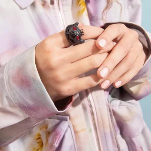 Rings | Collina Strada GLITTER GREY MUNSTER RING