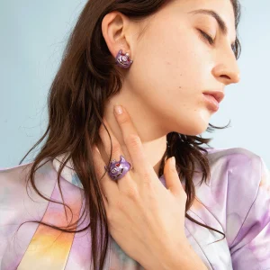 Rings | Collina Strada GLITTER LILAC MUNSTER RING