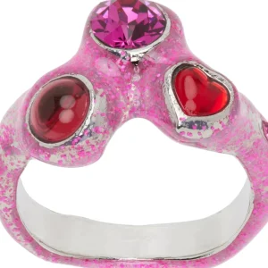 Rings | Collina Strada GLITTER PINK FLORENCE RING