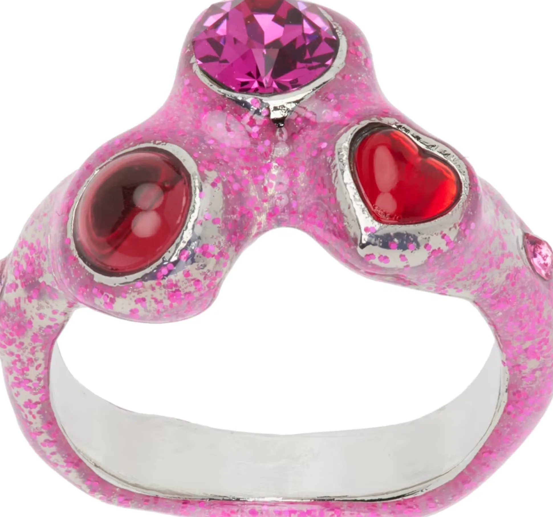 glitter_pink_florence_ring_1.webp Rings | Collina Strada GLITTER PINK FLORENCE RING