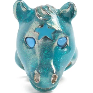 Rings | Collina Strada GLITTER SKY BLUE BABY PONY RING