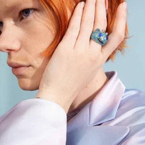 Rings | Collina Strada GLITTER SKY PRINCESS BEAR RING