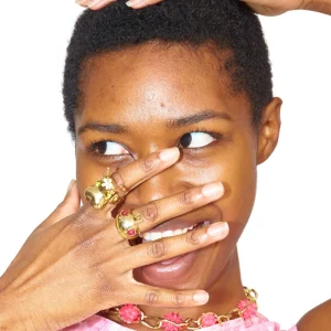 Rings | Collina Strada GOLD LIME HIPPO RING